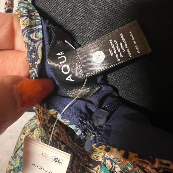 Aqua Women's multi-colored maxi Dress size S NWT - Picture 4 of 6